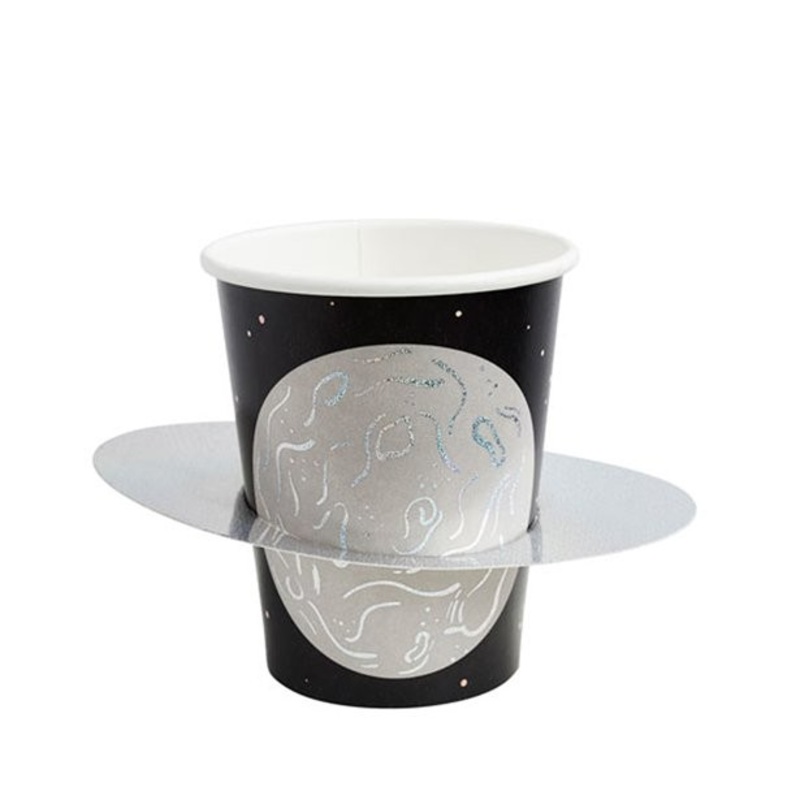 10 astronaut paper cups 250ml