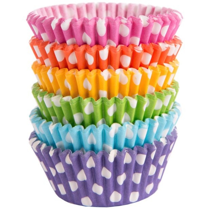 150 colorful rainbow muffin tins 5cm