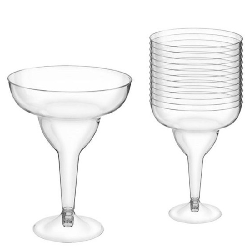 20 transparent margarita glasses 295ml