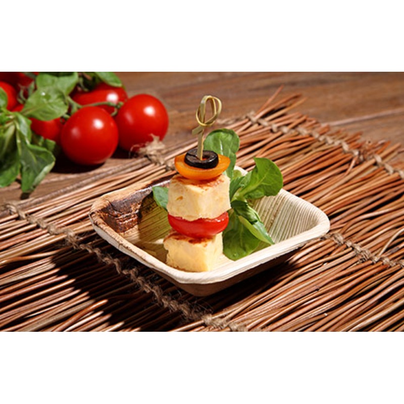 25 palm leaf finger food dip bowls 40ml