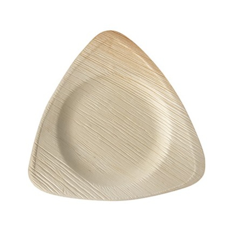 25 palm leaf plates Rossini 3-sided 20 x 20cm