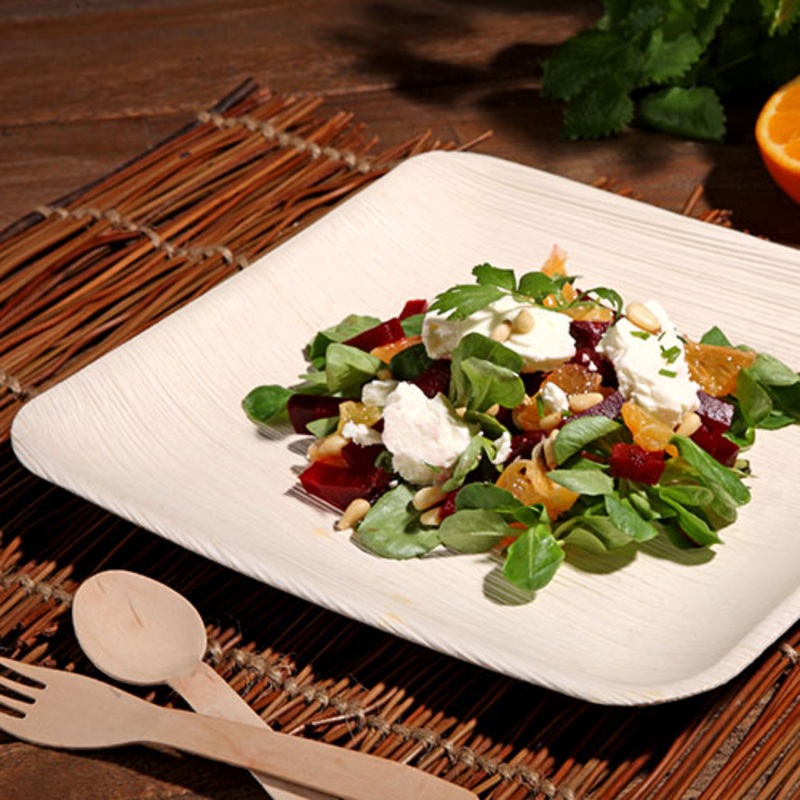 25 Palm Leaf Plates Verdi 25.5cm x 25.5cm