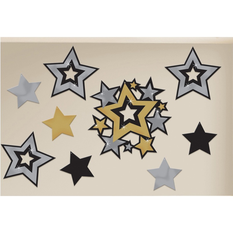 30 Sparkling New Year star murals