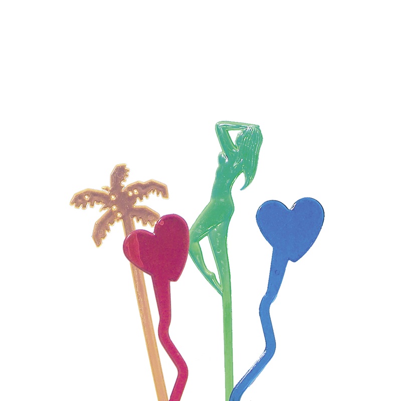 50 Carribbean Love Mixer Multi-Colored Transparent