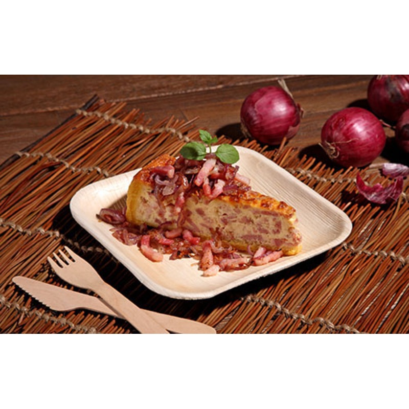 6 Palm Leaf Plates Verdi Square 18 x 18cm
