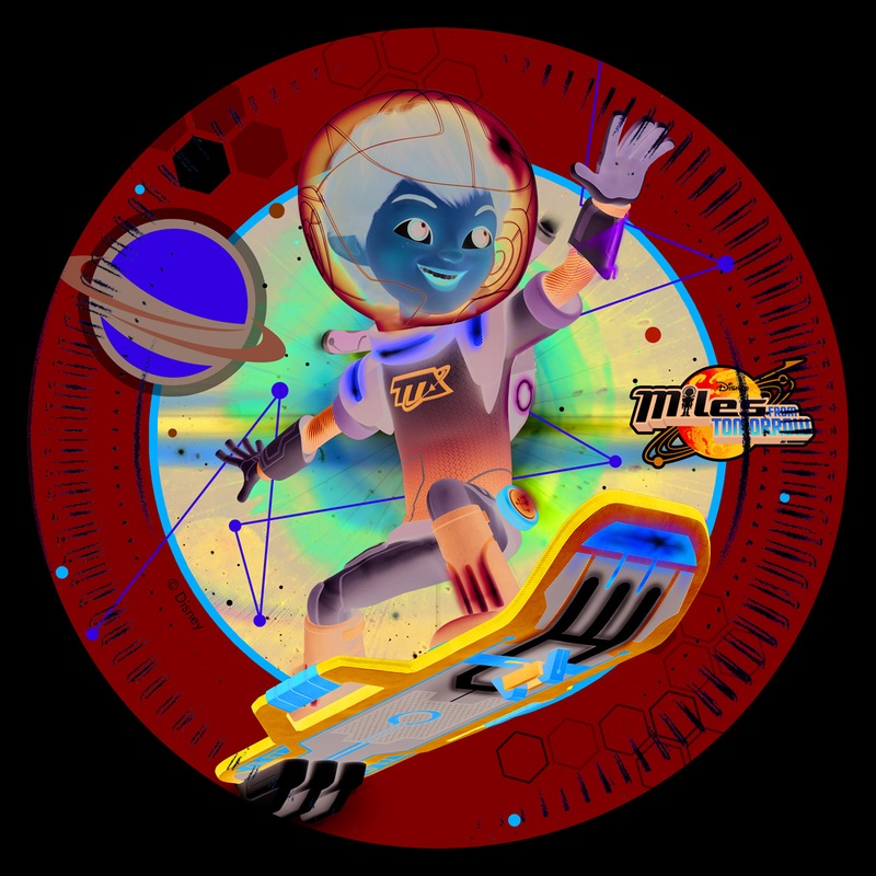 8 Miles Of Tomorrow Gallaxy Flight Paper Plate 23cm