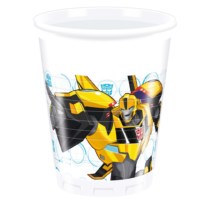 8 Transformers Power Up plastic cups