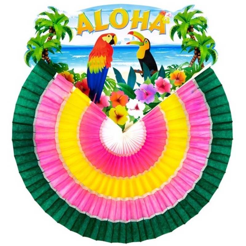 Aloha paper fan 46cm