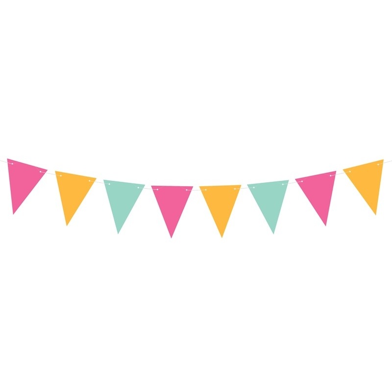 Colorful Aloha summer pennant chain 1.3m