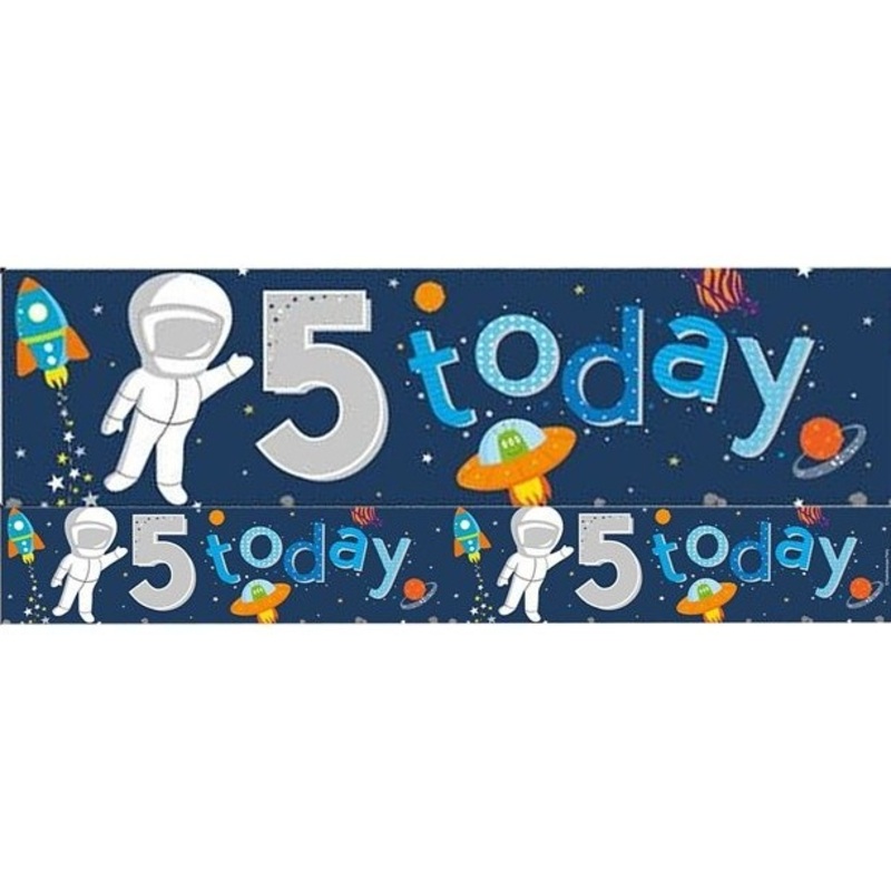 Five Today space foil banner 2.6m