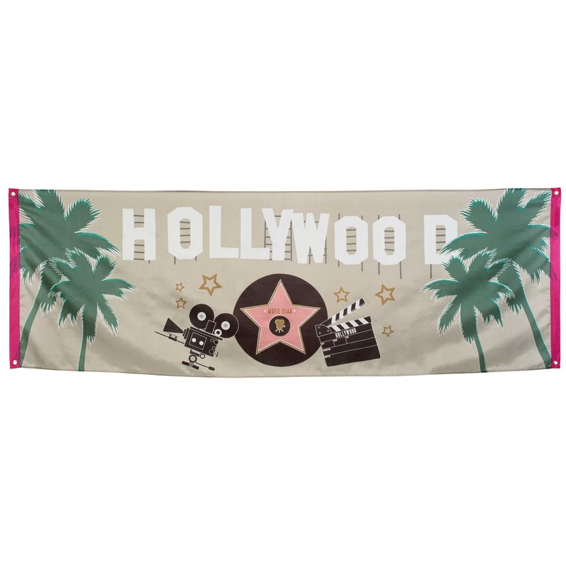 Hollywood movie star banner 220 x 72cm
