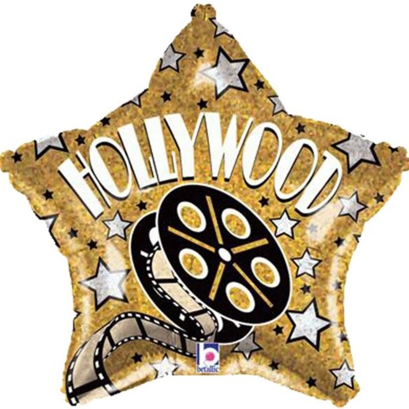 Hollywood star foil balloon 48cm