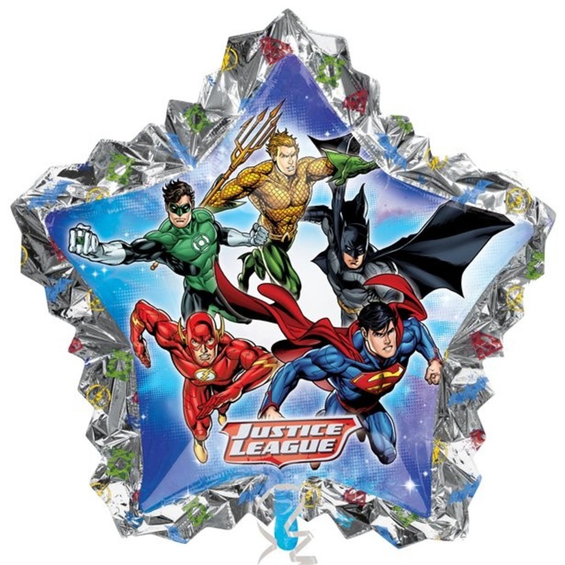 Justice League superhero foil balloon star 79cm