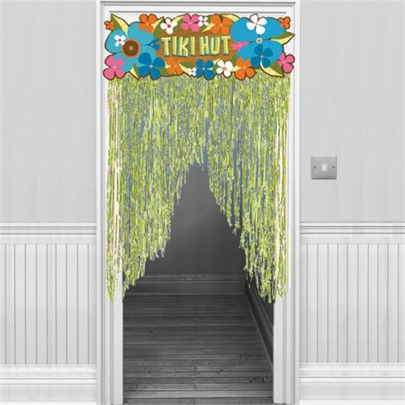 Luau Party Tiki Hat Door Curtain