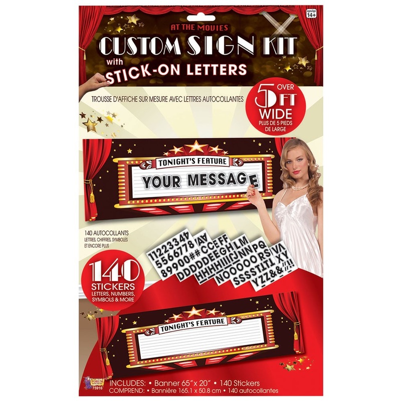 Movie Star Film Banner with Stickers 165 x 51cm