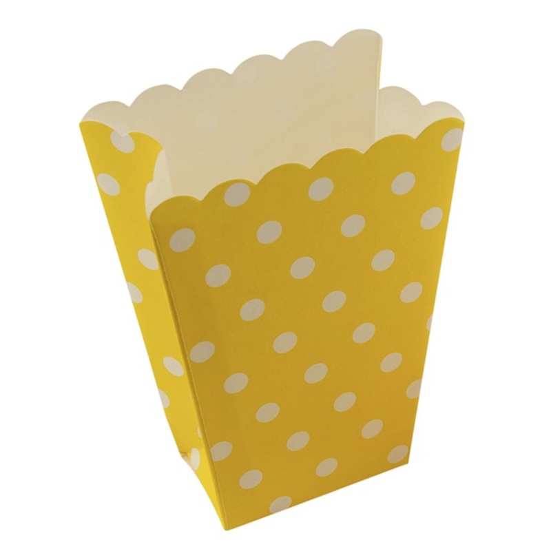 Points fun yellow popcorn snack bag set of 8