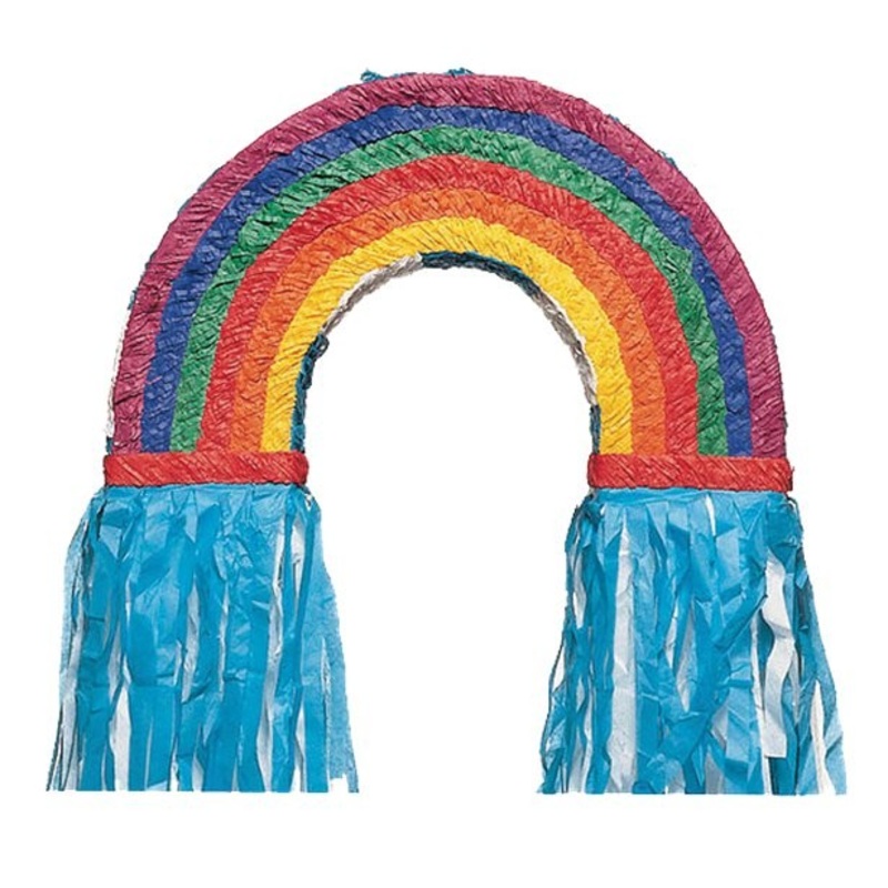 Rainbow pinata 55cm