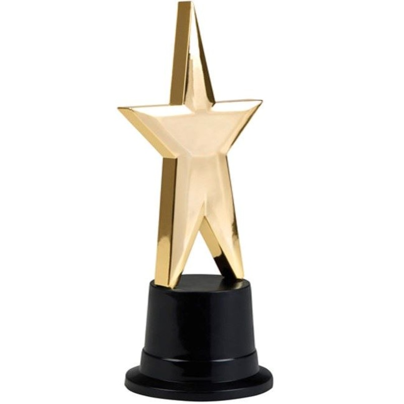 Star Award 22cm gold-black