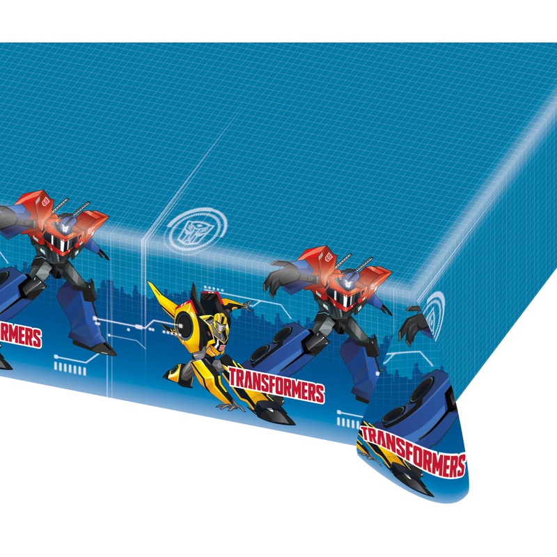 Transformers children's birthday tablecloth Kapri blue 120x180cm