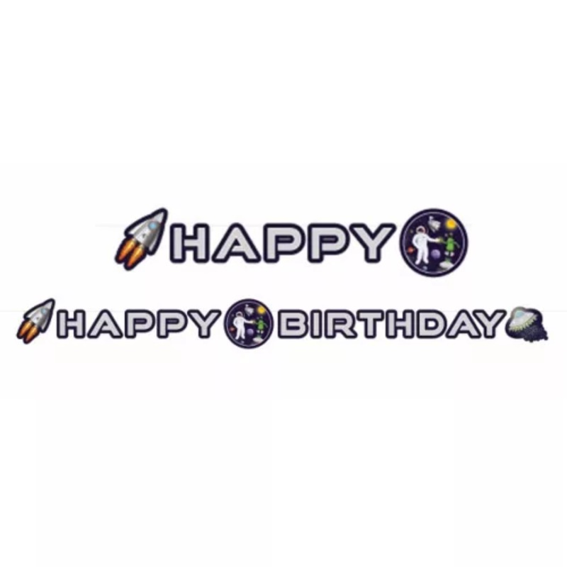 Up in Space Birthday Garland 1.9m
