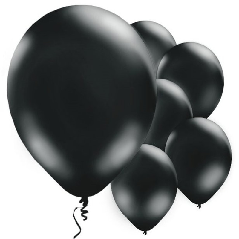 10 black balloons Passion 28cm