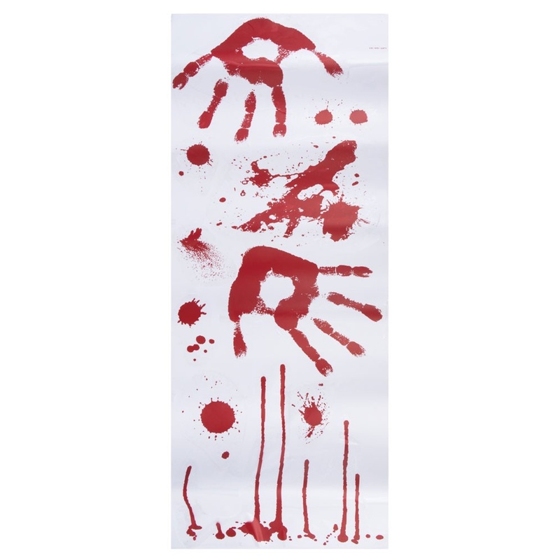 2 killer bloodbath party wall decals 70 x 25cm