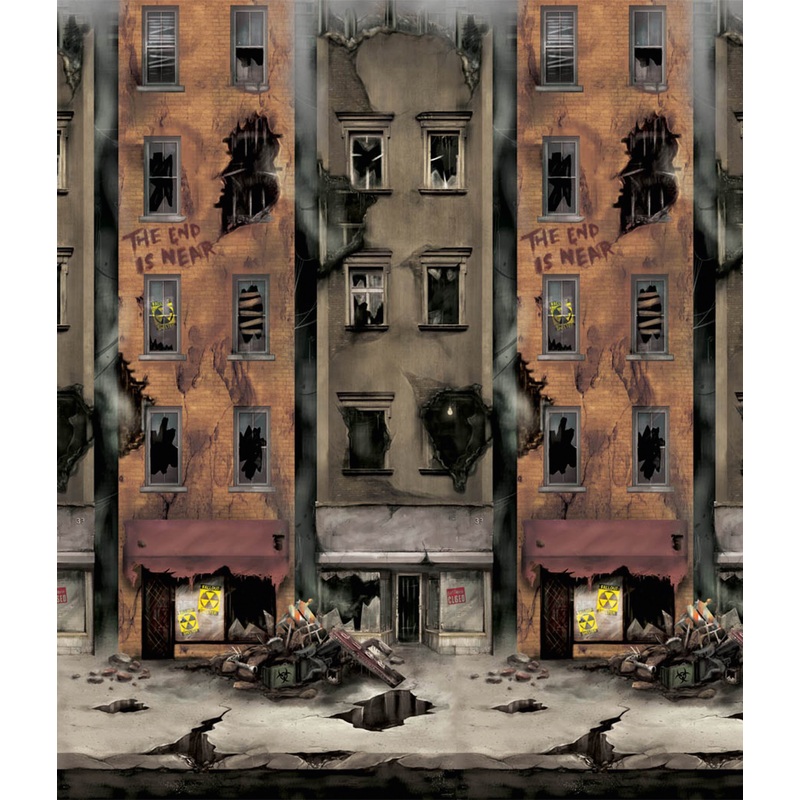 2 Zombie Town scenery murals
