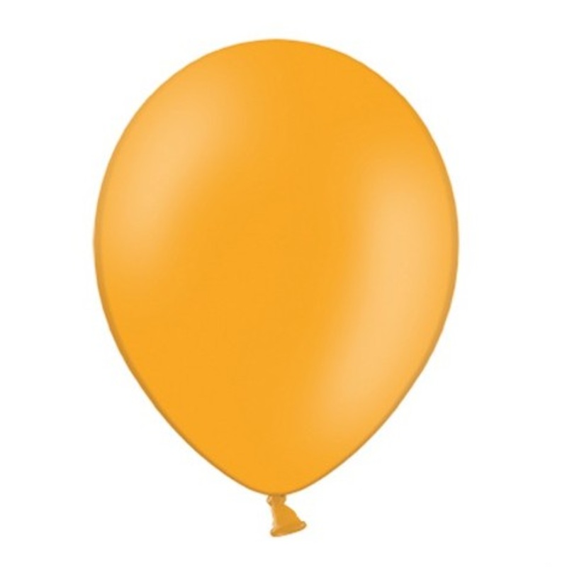 20 party star balloons orange 23cm
