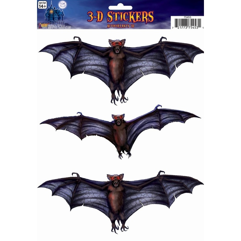 3-piece Focolor Fledermaus window picture set