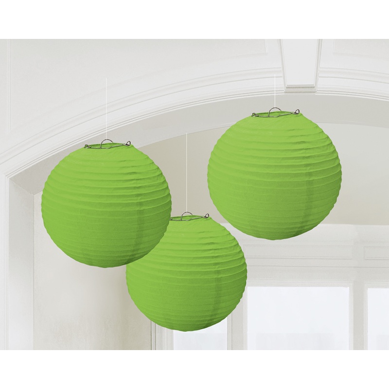 3 Summer Tale Chinese lanterns light green 20cm