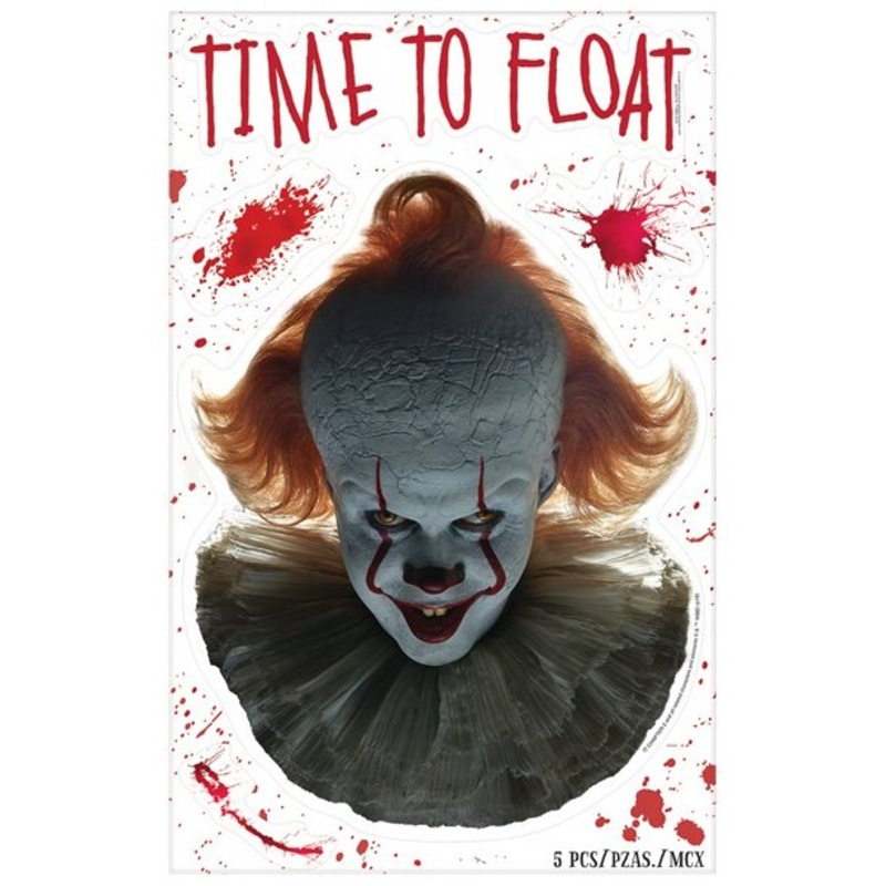 5 Pennywise window decoration stickers