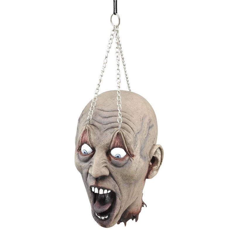 Chopped off horror head to hang