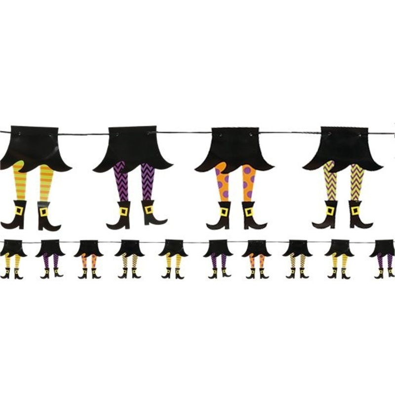 Funny witch garland 2.1m