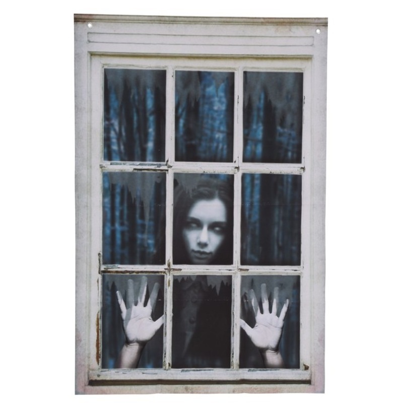 Ghost girl at the window decoration 1.2m