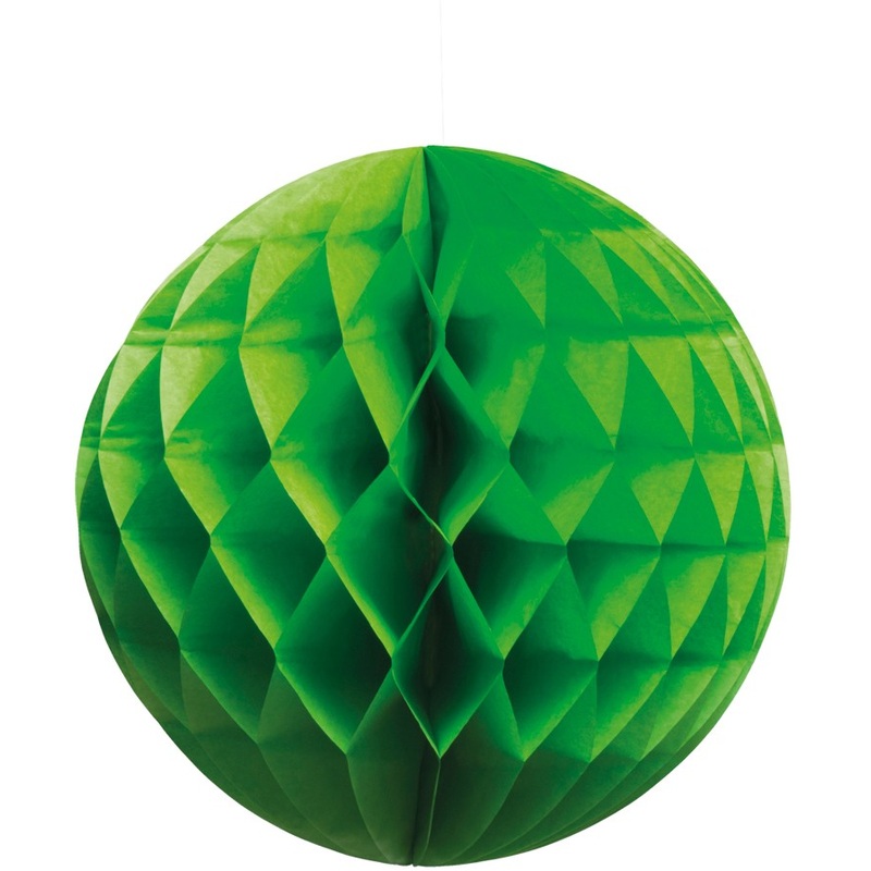 Green paper honeycomb ball 25cm