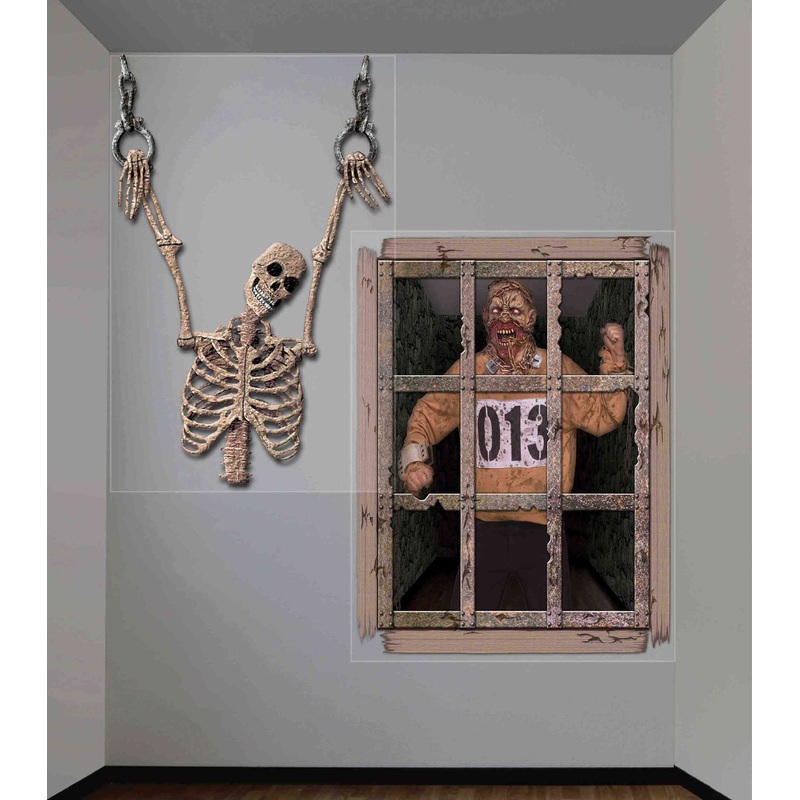 Halloween dungeon murals