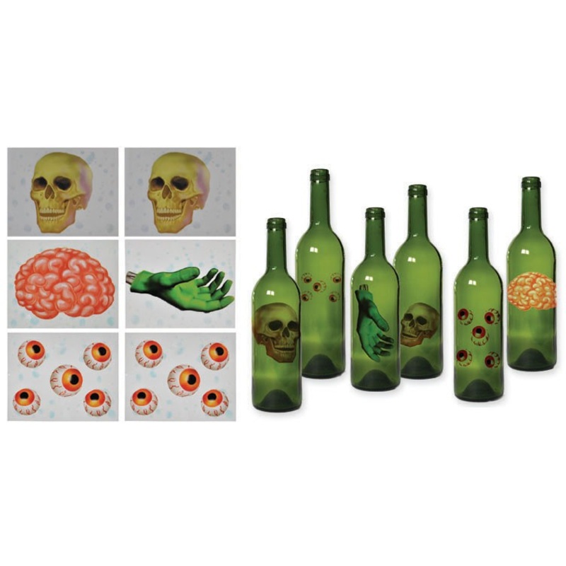 Halloween glass stickers 6 pieces