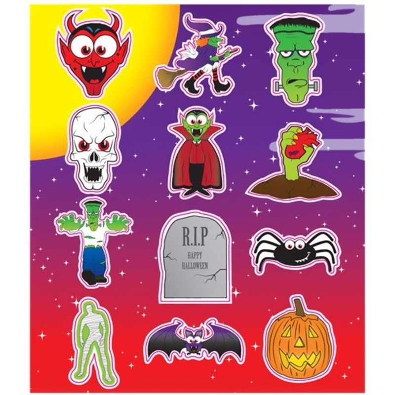 Halloween monster stickers