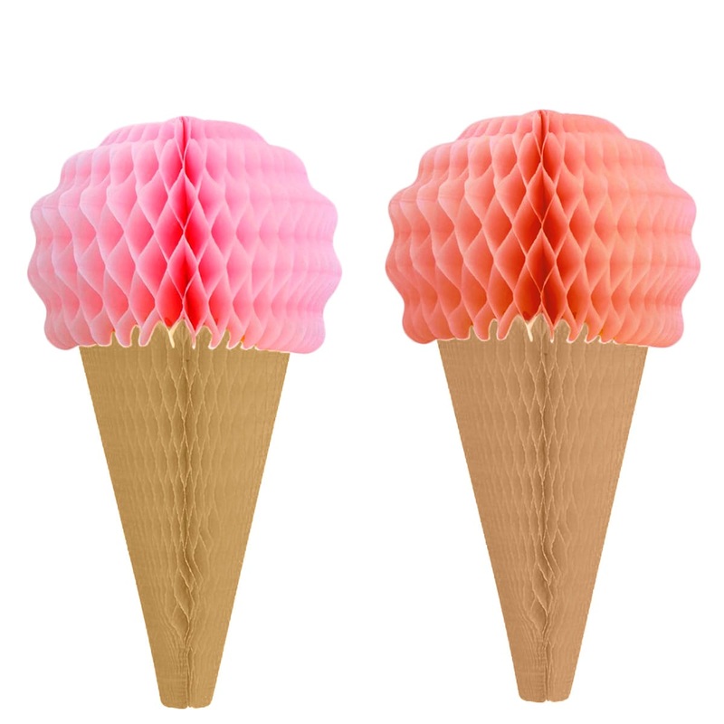 Honeycomb ice cream cones 24 x 34cm