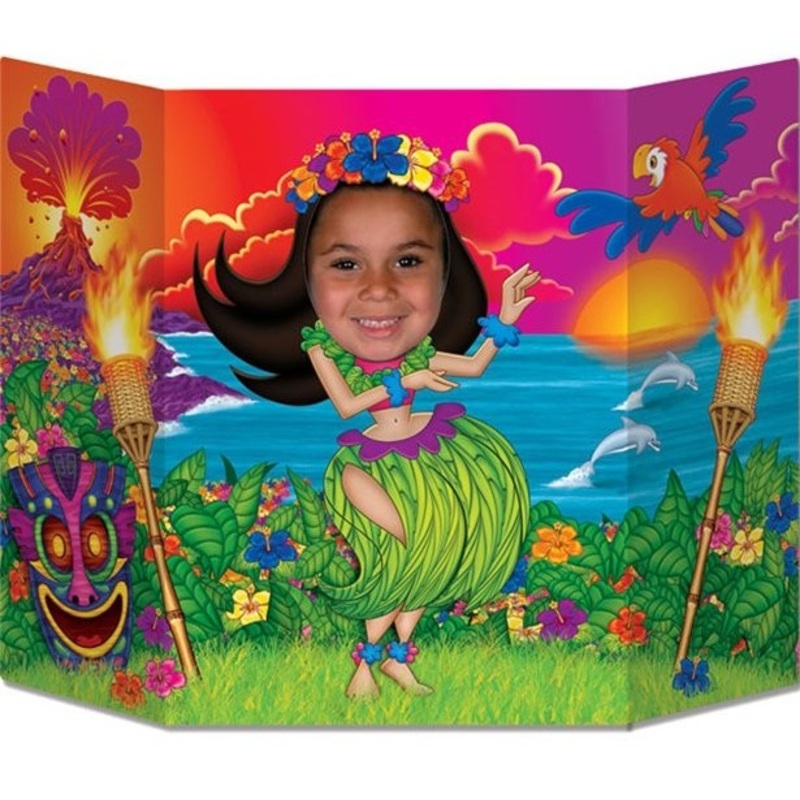 Hula girl Hawaii photo wall 64cm