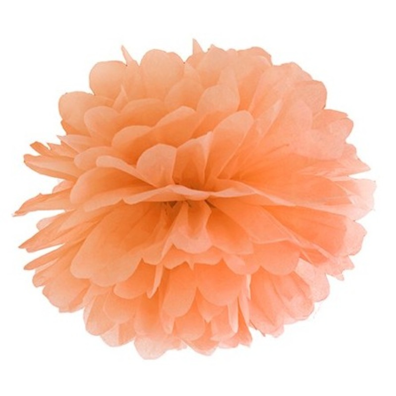 Pompon Romy orange 25cm