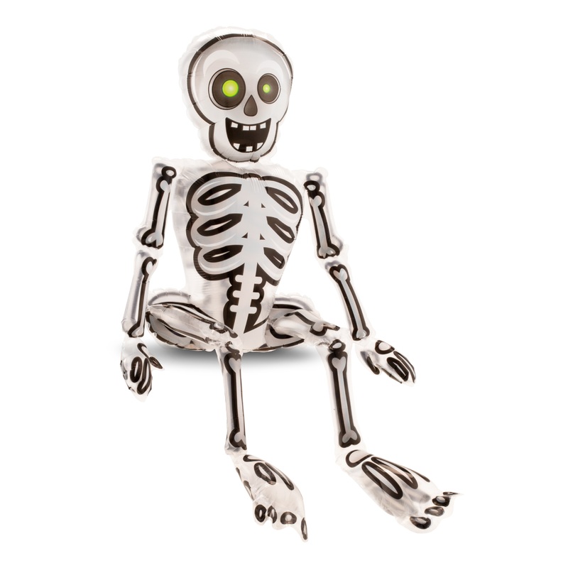 Sitting skeleton Simon foil balloon