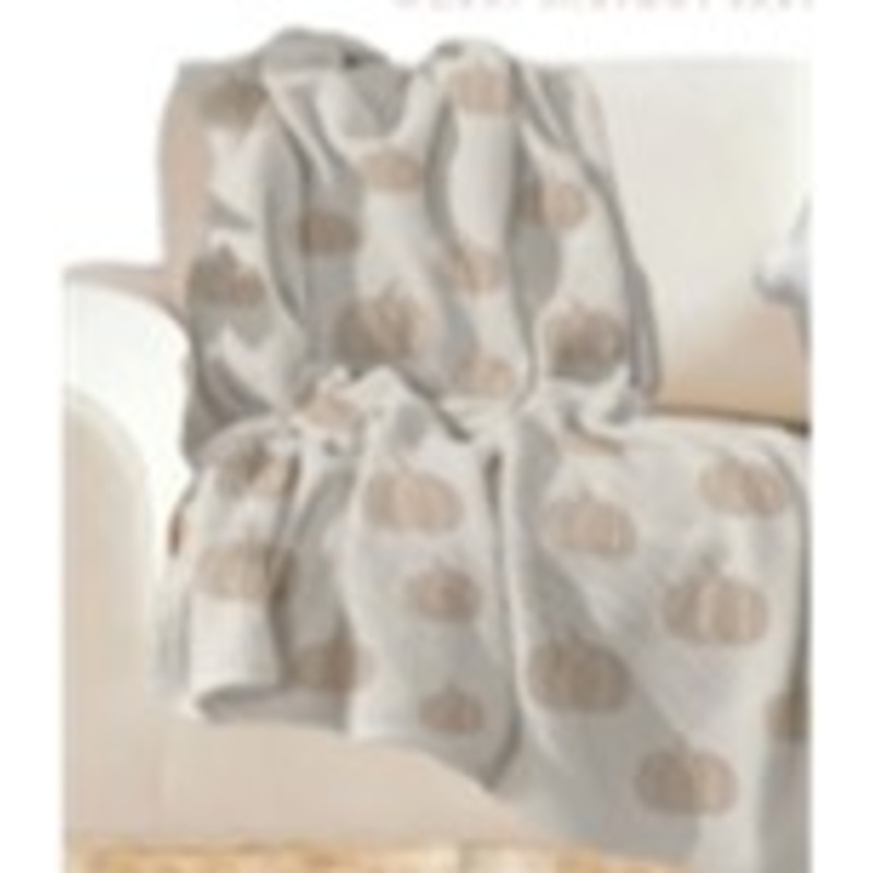 Sofa Throw - Pumpkin Cream