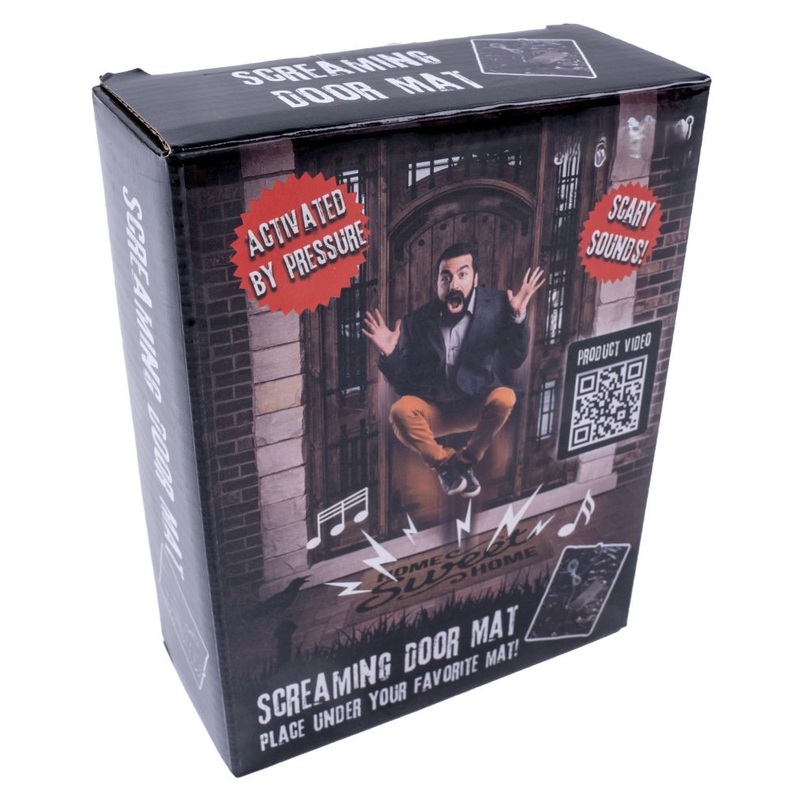 Under-doormat screamer with 4 sounds