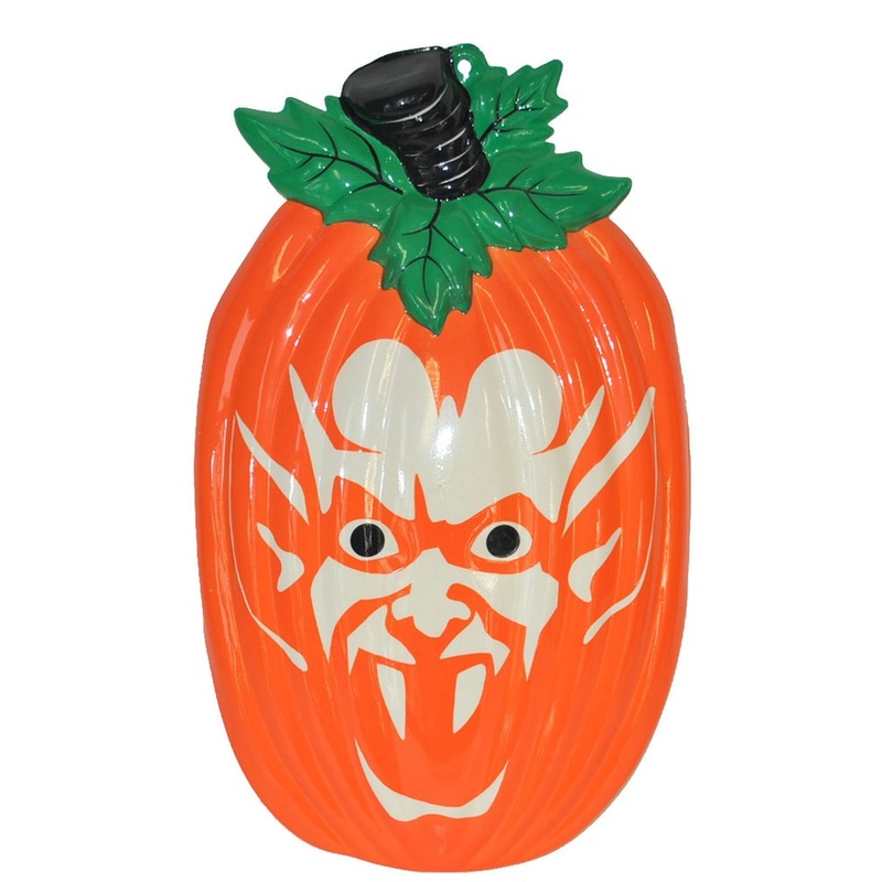 Vampire pumpkin head mural
