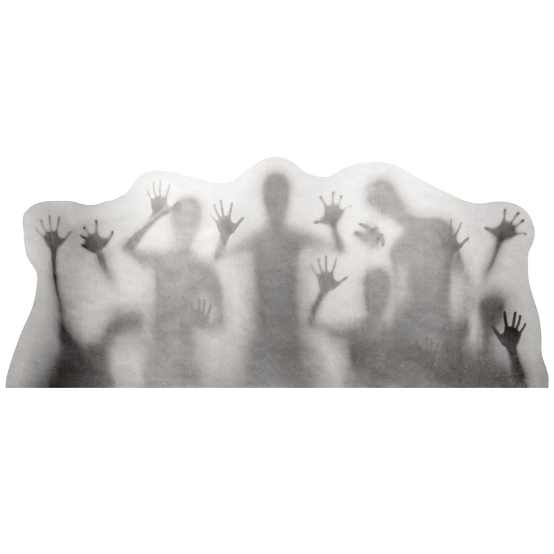 Zombie silhouettes window sticker 35x78cm