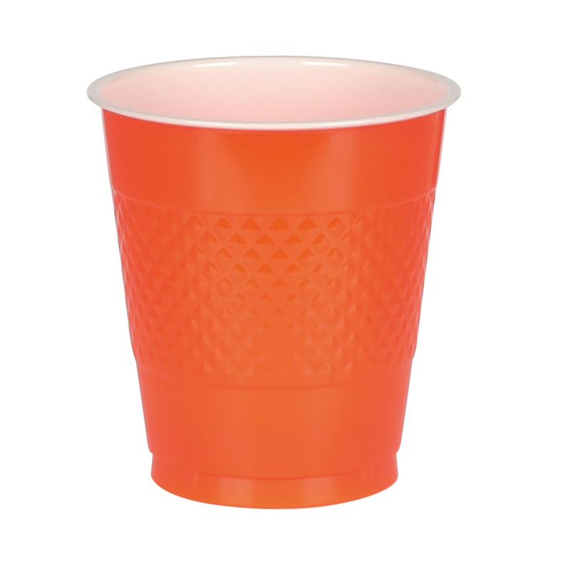 10 party buffet cups orange 355ml