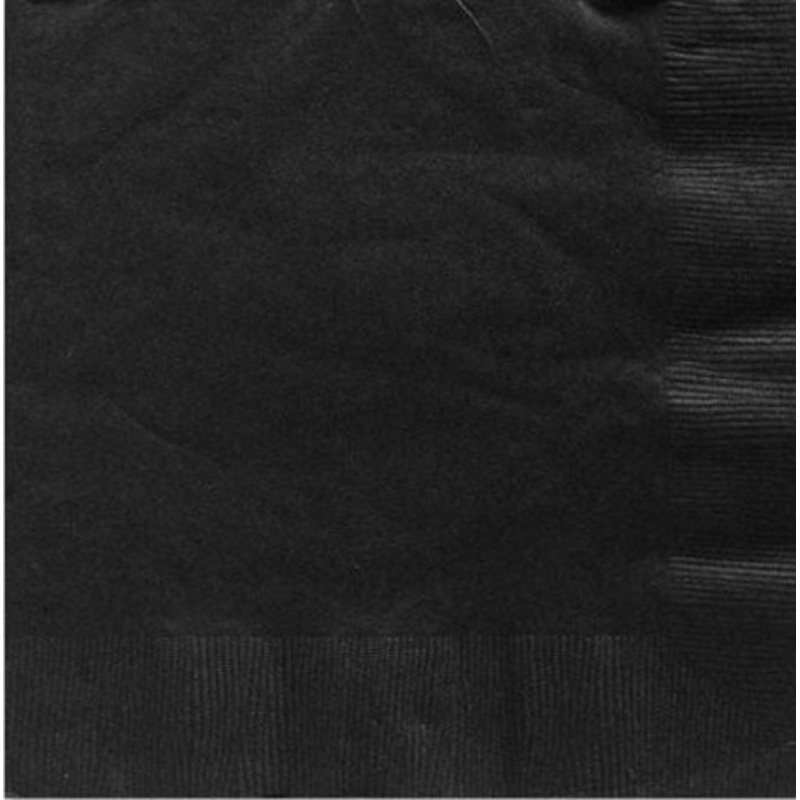 125 black napkins Basel 25cm