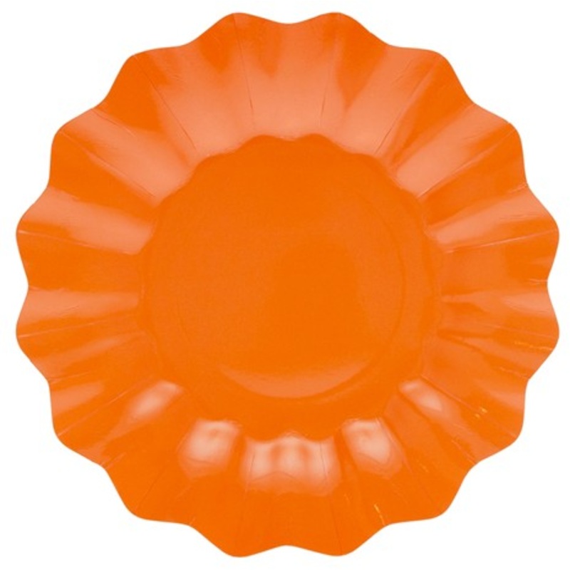 8 Papaya Passion paper plates 21cm