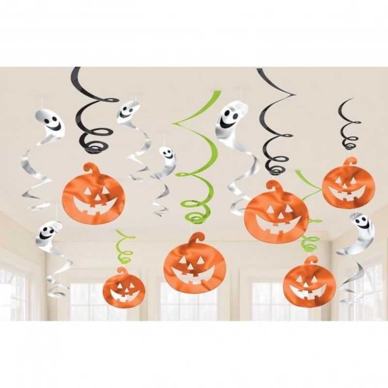 Halloween Town Pumpkin Swirl hanging decoration